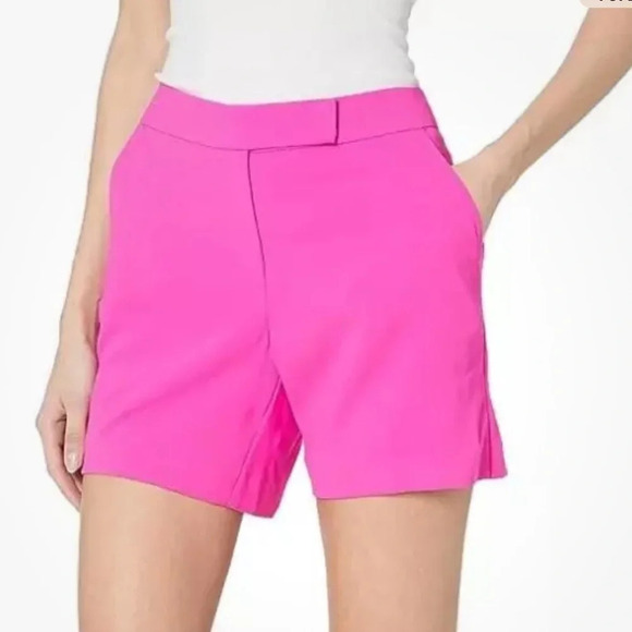 Women’s Trina Turk Los Angeles “Hermosa” high rise crepe Shorts Pink Size 10